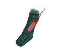 Wiffe Holiday Stocking Ornament with Name Label and Hanging Loop, Green