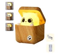 Wiffe Interactive Cats Theme Night Lamp with Adjustable Light Modes, A