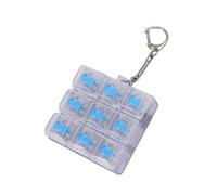 Wiffe Keyboards Squirm Keychain Clear Switches Tester, White