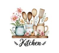 Wiffe Kitchen Wall Decors Stickers Kitchen Quotes Wall Art Stickers Removable Diys Decals for Kitchens Restaurants Home Decors Peels and Stick