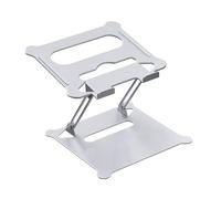 Wiffe Laptop Stand, Adjustable Z-shaped Notebook Holder Height Adjustable Aluminum Alloy Bracket Sturdy Notebook Stand Aluminum Laptop for with Heat Dissipation for Better Ergonomics