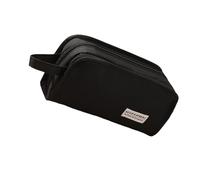 Wiffe Large Capacity Pencil Case with Multiple Compartments, Black | Large Capacity Multiple Compartments for Artists Professional Travel with Zippers Closure Tear Resistant Design