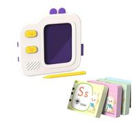 Wiffe LCD Writing Board and Flashcards for Early, Purple yellow
