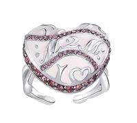 Wiffe Lightweight Vintage Enameled Rings Adjustable From Size 6 to 9 Skin Safe Alloy for Sensitive Skin Daily Wear Comfort Adjustable Rings