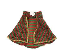 Wiffe Lovely Cloak Christmas Mischievous Dogs Cloak, Vertical stripes S