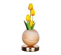 Wiffe Lovely Flower Themed Adjustable Desk Lamp Elegant Flower Table Lamps Suitable for Enhances Ambiances in Living Spaces USB Rechargeable Night Light