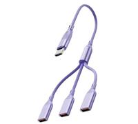 Wiffe Multi Port USB2.0 Type C Adapter for Multiple, Type C to 3 USB | Expand Power Station for Laptop Desktop Car Charging Space Saving Pocket Sized Design Data Sync Portable