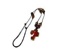 Wiffe Multiple-facets Crystal Bead Cross Rosary Necklace Holy, Type C