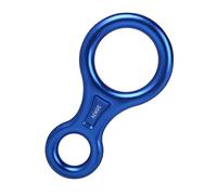Wiffe Multipurpose 35KN Fig 8 Belay Device, Aluminum Climbing Descender Suitable for Outdoor Recreation, Supports 8-13mm Rope Abseil Gear