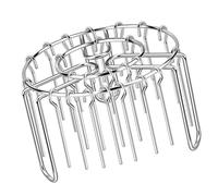 Wiffe Multipurpose Stainless Steel Grills Rack with Metal, 48pces2 | Rustproof Stainless Steel, Vertical Grills for Air Fryers and Oven Use, Outdoor Grills Accessories