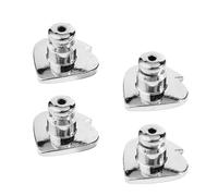 Wiffe of 4 Earring Backs Safe Clutches Earring Plugs Heart Shaped Locking Backs Suitable for Studs Earrings Fashion Ear Jewelry