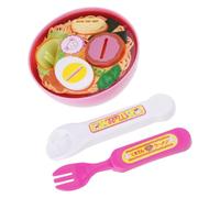 Wiffe Participatory Linguine Pretend Play Set with Chopsticks Bowls for Kids Role Playing Educational Kitchen Toy Japanese Linguine Playset