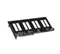 Wiffe PCIe 5.0 X16 to 4 Port E1.S / E3.S EDSFF 4C+ Adapter Hard Disk Splitter R37A R37D PCIe 5.0 X16 4x128Gbps Expansion Card