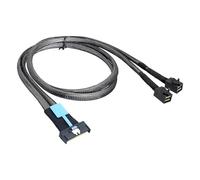 Wiffe PCIE Gen5 MCI0 8X 8i to SFF-8087 Left Turn Server Adapter, 1m