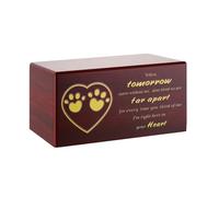 Wiffe Pet Urns Box with Memorial Word Pet Coffins Box for Small Animal