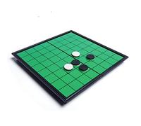 Wiffe Portable Folding Reversi Othello Chess Standard Educational Home Parent-children Checkers Family Puzzle Game Reversi Othello Chess Foldable Go Game Set Pieces