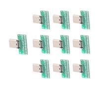 Wiffe Professional 24Pin Solderable Type C Female USB 3.1 Board Upgrades for Engineering Prototyping & Charging Analysis Type C Female PCB Debug Board for Electronics