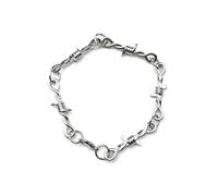 Wiffe Punk Chokers Necklace, Metal Collar | Gothic Punk Styles, Adjustable, Barbed Wire Chain for Men Women, Little Thorns, Jewelry, Friend