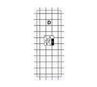 Wiffe Quilting Ruler, Acrylic, Type D