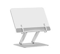 Wiffe Reading Bookshelf for Pad Tablet Holder Adjustable Notebook Bracket Desktop Book Rack Holder Stationery Gift Laptop for Bed on Desk Multi-function Desktop Reading Rack Aluminum Alloy Laptop