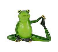 Wiffe Resin Frogs Statue Meditations Animal Figurine Collectible Ornament for Home Offices Desktop and Garden Decoration Gift Offices Desk Decors