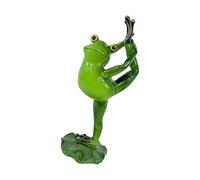 Wiffe Resin Frogs Statue Meditations Animal Figurine Collectible Ornament for Home Offices Desktop and Garden Decoration Gift Offices Desk Decors