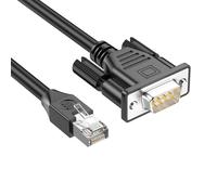 Wiffe RJ45 to D-sub 9Pin RS232 Adapter Cord, DB9 male head 1M | Networking Device Management with Male RJ45 to Male / Female D-sub 9Pin RS232 Interfaces
