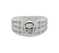Wiffe Skull Metal with Stylish Designs for Women, White
