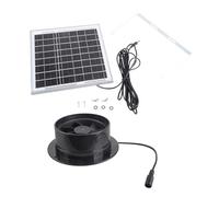 Wiffe Solar Ventilation Fan with 8W Panel in Shacks Greenhouses