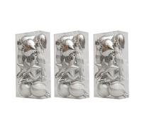 Wiffe Sparkling Christmas Tree Adornment, Shatterproof, Silver