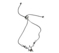 Wiffe Stainless Steel Star Adjustable Length Wrist Jewellery Unisex Charm Wristband Star Pull Chain