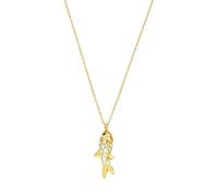 Wiffe Trendy Minimalists Fish Drops Necklace Crafted From Sturdy Stainless Steel with Pearls Designs Fish Pendant Necklace