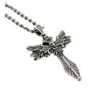 Wiffe Unique Crucifix Design Men ' s Necklace Alloy Adjustable for Comfort Symbolizes Cultural Depth and Daily Expression Him