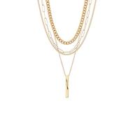 Wiffe Unique Gold and Silver Plated Twisted Rod Pendant Necklace Portable and Comfortable for All Day Wear Trendy Contorted Necklace