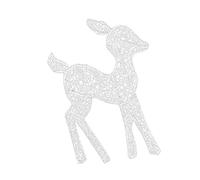 Wiffe Up Reindeers Outdoor Christmas Decorations Battery Powered Warm LED Lights Deer Decor for Garden Yard Gift Christmas Reindeers Decorations