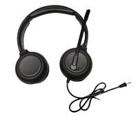 Wiffe USB Computer Headphone with PU Leather Earpads for Calls | Sound Controlled Microphone Mute with Clear Sound for Teleconference, Conference Calls and Webinars