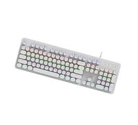 Wiffe Wire Mechanical Keyboard with MultiColor, White
