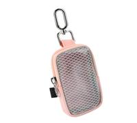 Wiffe Zippered Story Card Holder Pouch, D | Front Mesh Viewing Pocket, Detachable Clip, Compact Organizer Case Daily Use