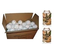 WIFFLE Balls Bulk Plastic Baseballs - Official Ball Brand - Made in USA - Plus Bonus Beverage Can Coolers (12 Balls)