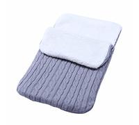 Wifgmjy Baby Fleece Swaddle Blanket Newborn Baby Swaddle Wrap Infant Winter Warm Knitted Swaddle Baby Girls Boys Stroller Baby Accessorie