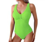 Wifgmjy Swimsuits for Women Backless Swimsuit with Wide Straps Comfortable Swimsuit Sexy Tube Top Bikini (Mint Green, XL)