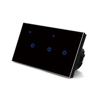 Wifi 2 Way Touch Switch, For Tuya And Voice Assistants Remote Control Compatible With For Home Lighting 220v(3 Gang 2Way)