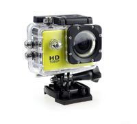 WiFi 4K Action Camera 170° Wide Angle Lens(Yellow) | Records 4K at 30fps, built-in WiFi control, ideal for vlogging and travel documentation