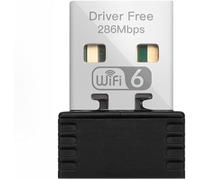WiFi 6 Adapter AX286 Network Card Mini USB Dongle 2.4GHz 802.11AX Signal Reception for PC Laptop Windows 10/11 Driver Free