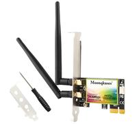 WiFi 6 Card PCIe with Bluetooth 5.2, Intel WiFi 6 AX200 Chip, 2974Mbps Dual Band (2.4Ghz/5Ghz) Wireless Network Card with MU-MIMO, Ultra-Low Latency, WiFi Adapter for Windows 11/10