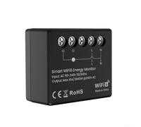 WiFi 6 for Smart Energy Monitor with Real-Time Power Statistics, Voltage & Current Tracking, Customizable Alerts for Home Energy Management, Compact Design for EU Installation Boxes