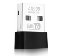 WiFi 6 USB Dongle - Dual Band 2.4GHz & 5GHz Wireless Adapter, 600Mbps USB WiFi Adapter with Built-in Driver for Windows 10/11, Supports Windows 7 (Driver Required)