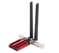 WiFi 6 Wireless Network Card 1800Mbps Dual Band Desktop Gigabit Network Card, 5.2, PCIe Wireless Adapter for 10 11, Aluminum Alloy