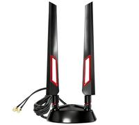 WiFi 6E Antenna Tri-Band 2.4GHz + 5GHz + 6GHz Router with Omnidirectional Magnetic Base for PC Desktop Computer Gaming Motherboard WiFi 6 Wireless Router Bluetooth Network Range Extender Booster