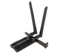 WiFi 6E AX210 PCIe WiFi Card, 5.3, Heat Sink 2 Antenna 6GHz 5.8GHz 2.4GHz Wireless Network Adapter for Windows 10 11, Desktop Computers
